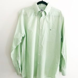 Lacoste Light Green Button Down Shirt